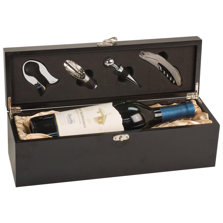 Customizable Single Wine Box with Tools