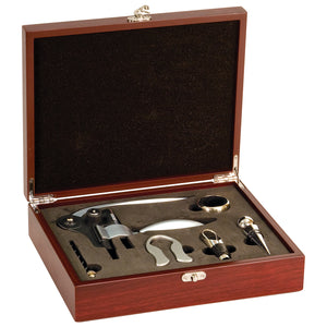 open case of 5 piece wine tool gift set