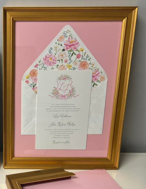 Wedding Invitation Framed