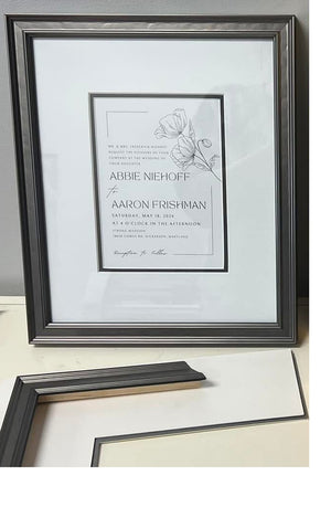 Wedding Invitation Framed