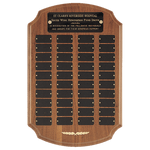 Perpetual Plaque with Black Brass Plates Engraved