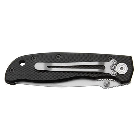 folded black diamond liner lock folder knife