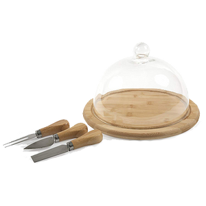 Presentation Cheese Set with Glass Dome