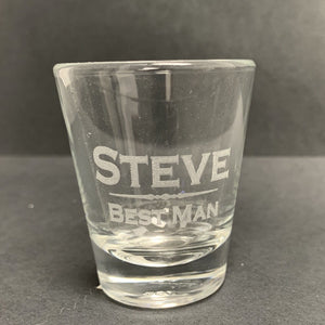 Engraved Shot Glass for Best Man