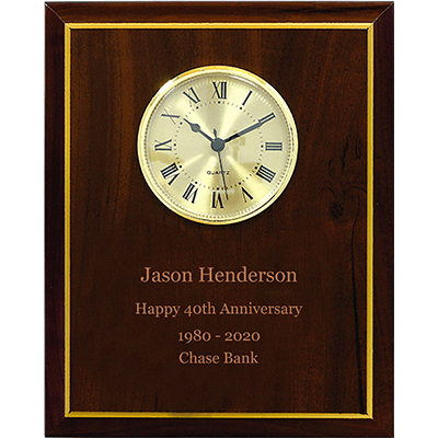 
            
                Load image into Gallery viewer, Cherry Finish Clock Plaque
            
        