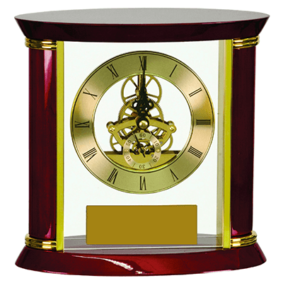 Gold and Rosewood Clock