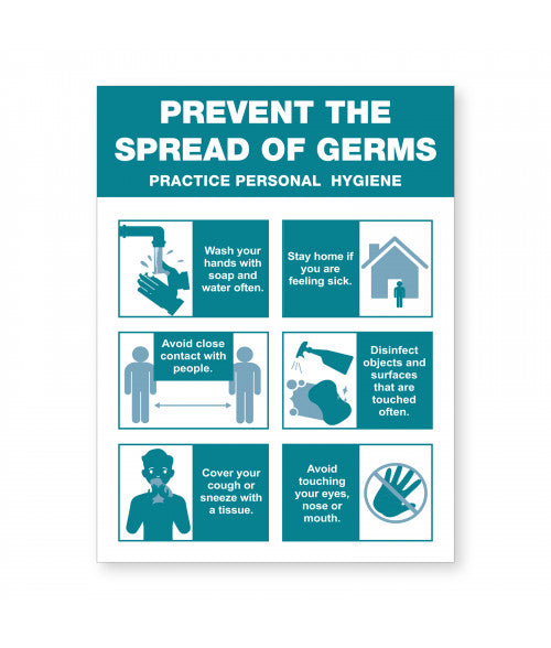 Prevent Spread of Germs Ready Made Sign